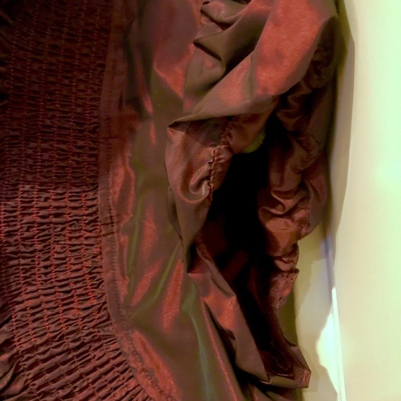 Bolero jacket M metallic burgundy - Picture 3 of 5